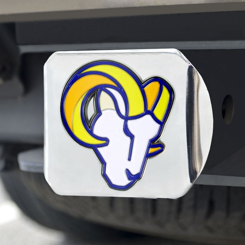 Los Angeles Rams Color Chrome Trailer Hitch Cover