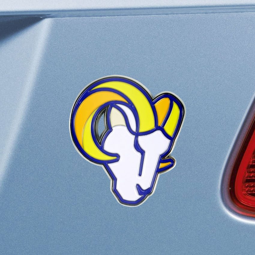 Los Angeles Rams Color Metal Auto Emblem