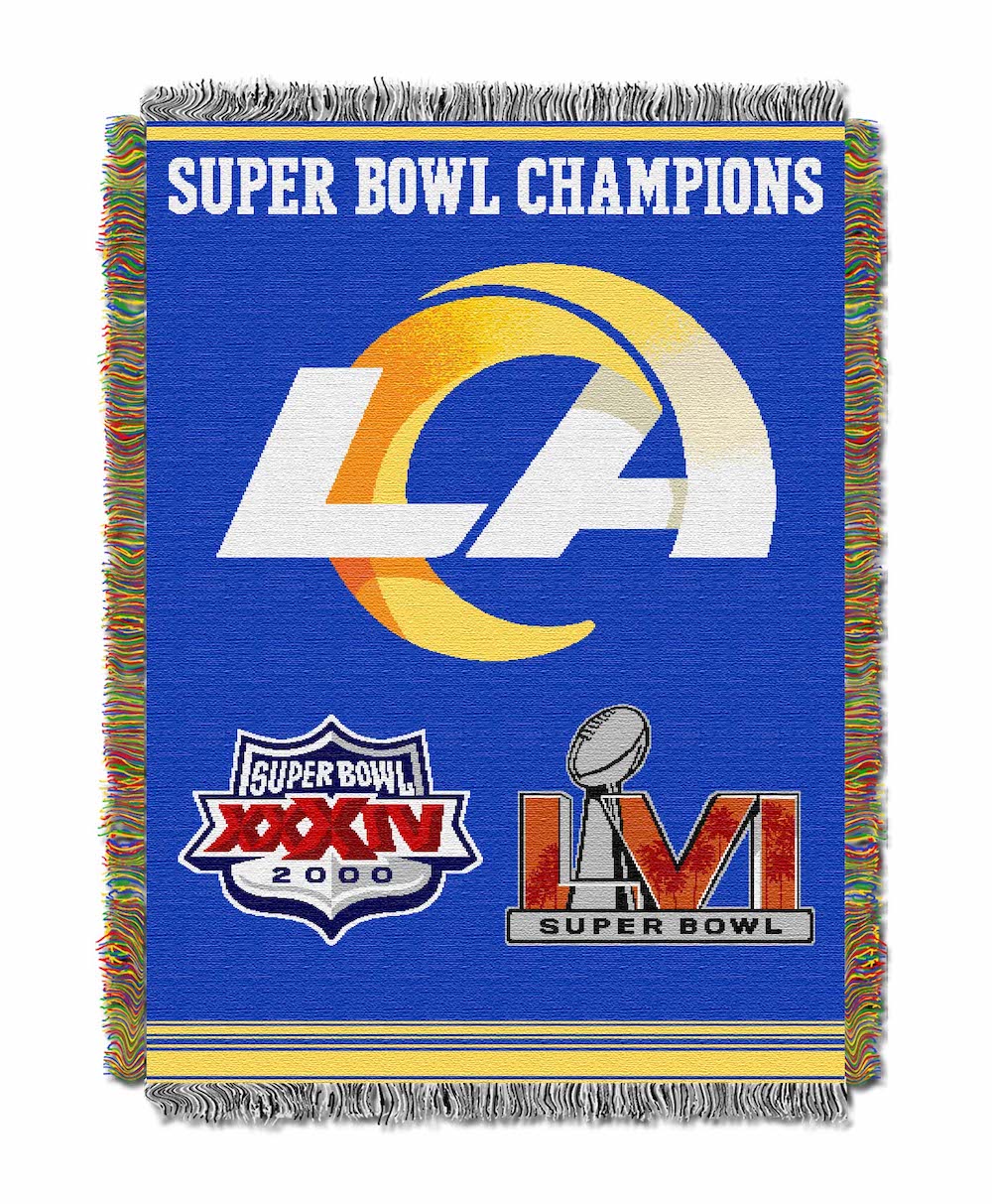 Los Angeles Rams Commemorative Super Bowl Tapestry Throw