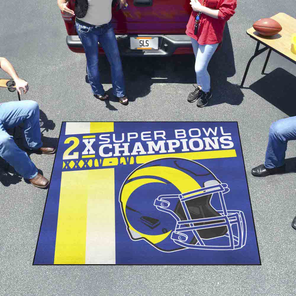 Los Angeles Rams DYNASTY Floor Mat - 60 x 72 inch Tailgater style