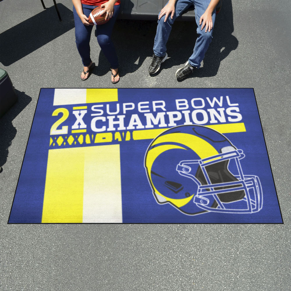 Los Angeles Rams DYNASTY Floor Mat - 60 x 96 inch Ultimat style