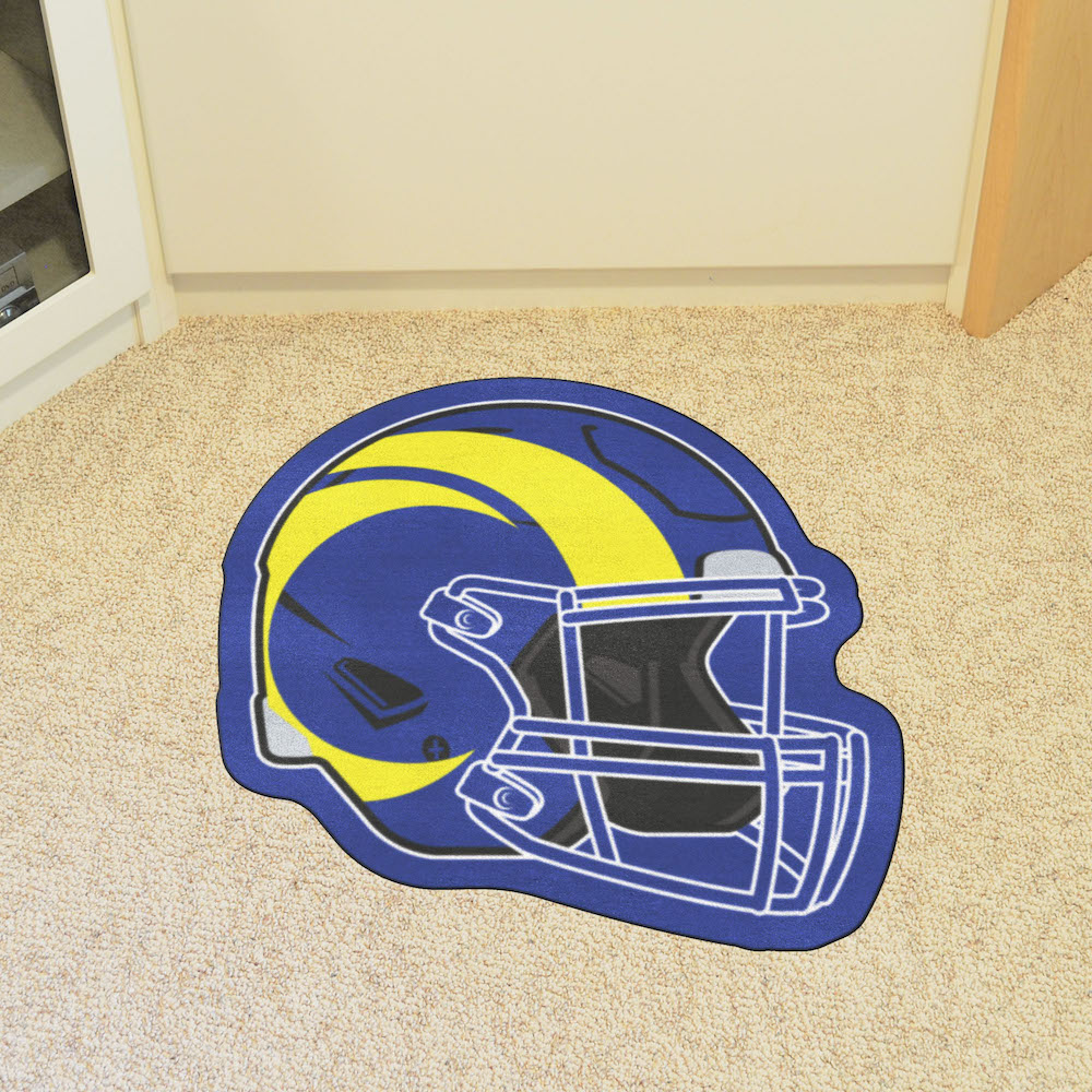 Los Angeles Rams NFL HELMET Mascot Mat