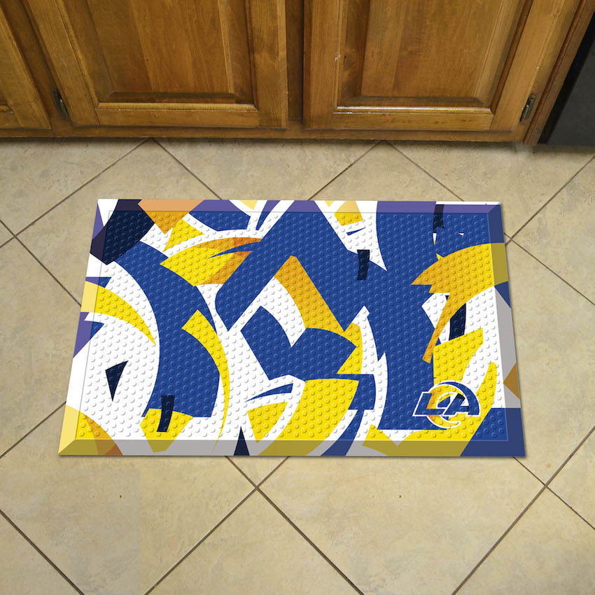 Los Angeles Rams Quick Snap Style SCRAPER Door Mat