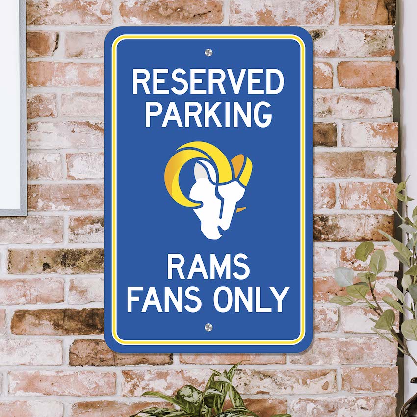 Los Angeles Rams RESERVED Parking Sign