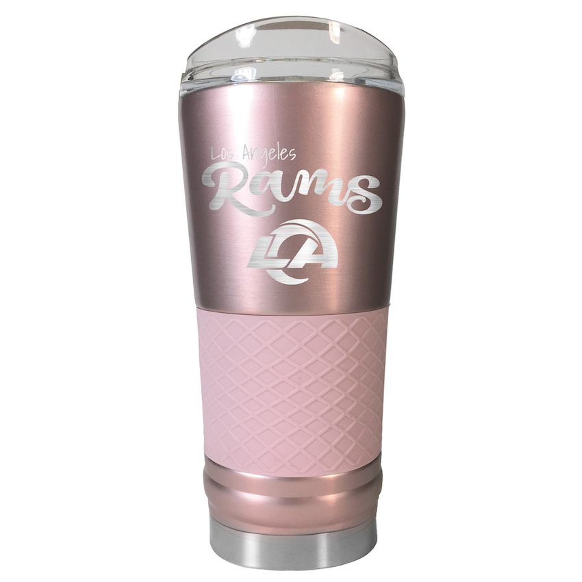 Los Angeles Rams 24 oz Rose Gold Draft Travel Tumbler