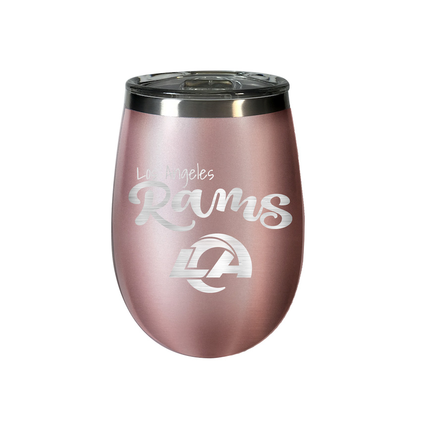 Los Angeles Rams 10 oz Rose Gold Wine Tumbler