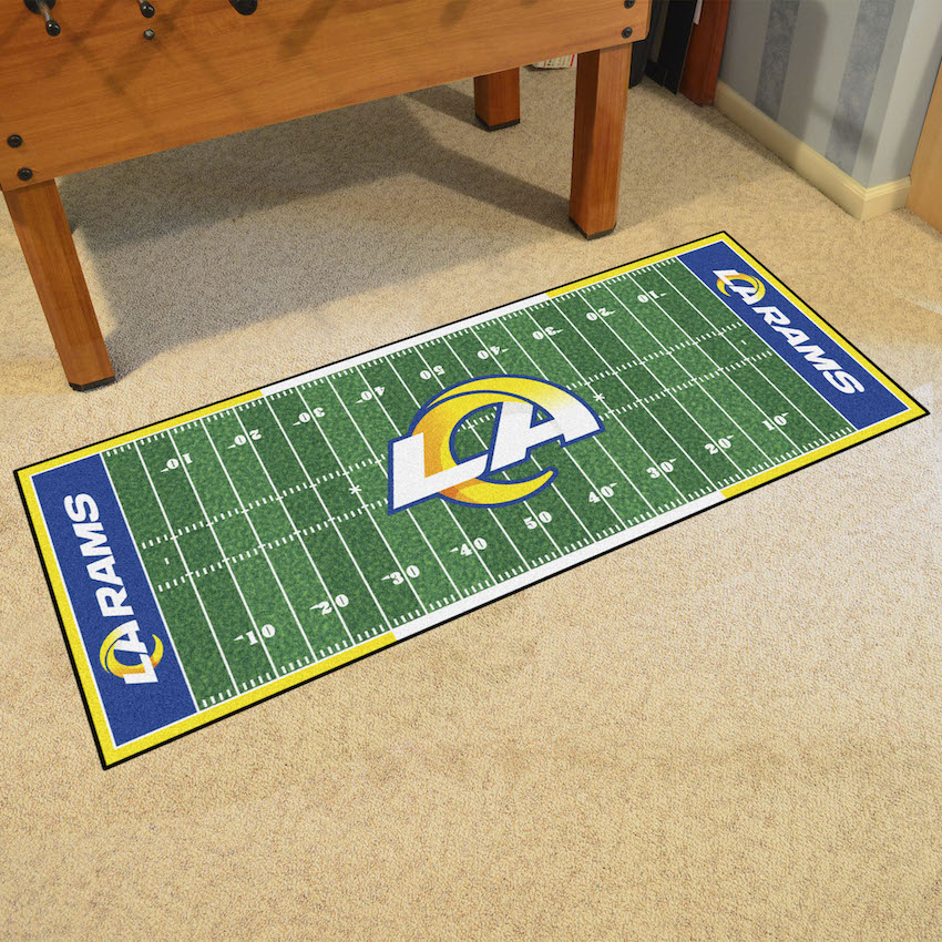 Los Angeles Rams 30 x 72 Football Field Carpet Runner