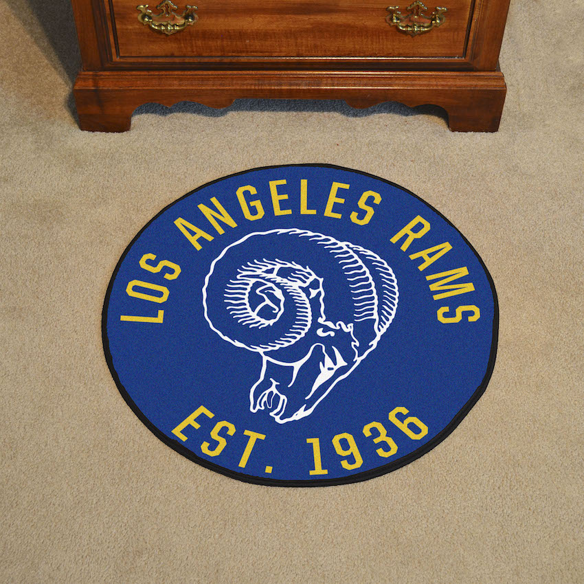 Los Angeles Rams Vintage Roundel Mat Throwback Logo