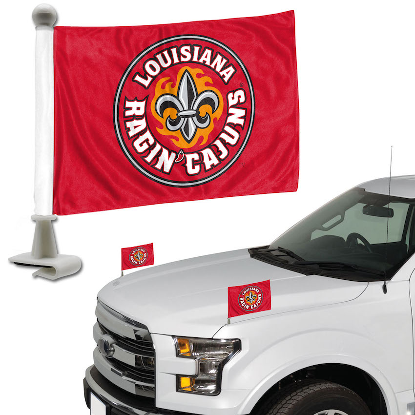 Louisiana Lafayette Ragin Cajuns Ambassador Car Flags