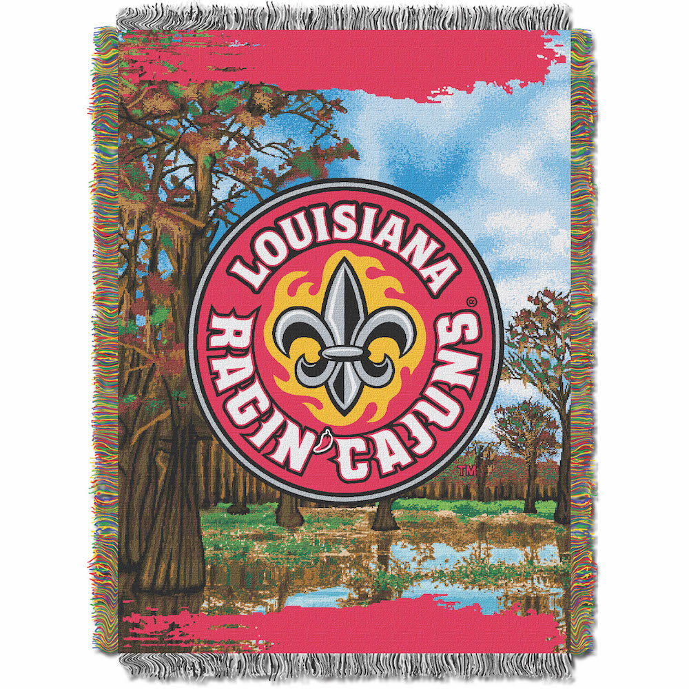 Louisiana Lafayette Ragin Cajuns Home Field Advantage Series Tapestry Blanket 48 x 60