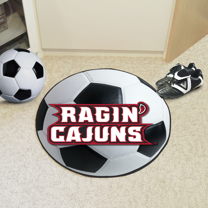 Louisiana Lafayette Ragin Cajuns SOCCER BALL Mat