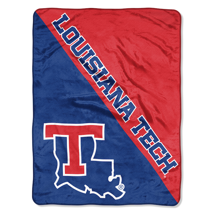 Louisiana Tech Bulldogs Micro Raschel 50 x 60 Team Blanket