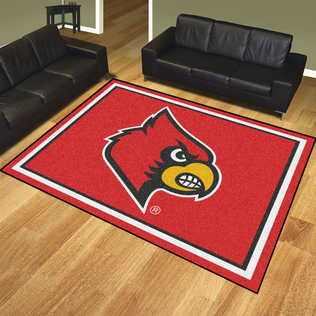 Louisville Cardinals Ultra Plush 8x10 Area Rug