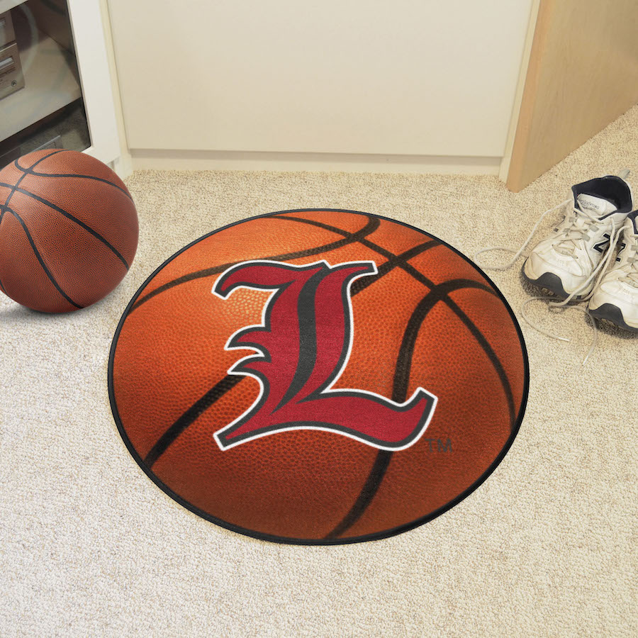 Louisville Cardinals ALT LOGO Round Basketball Mat