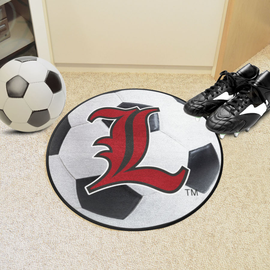 Louisville Cardinals ALT LOGO Round Soccer Mat