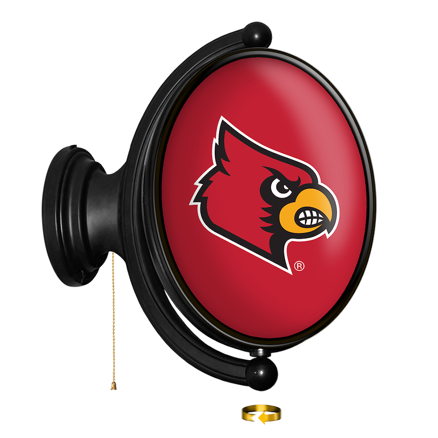 Louisville Cardinals LED Rotating Wall Sign ~ OVAL