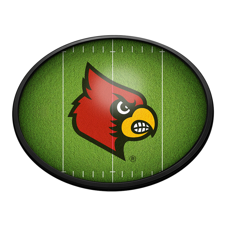 Louisville Cardinals ON THE 50 Slimline LED Wall Sign ~ OVAL