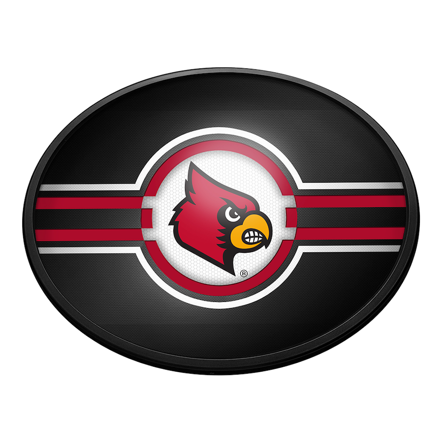 Louisville Cardinals Slimline LED Wall Sign ~ OVAL