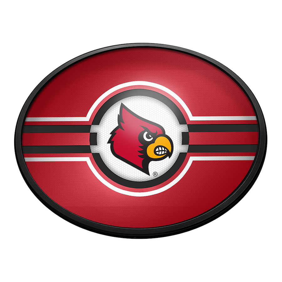 Louisville Cardinals Slimline LED Wall Sign ~ OVAL PRIMARY