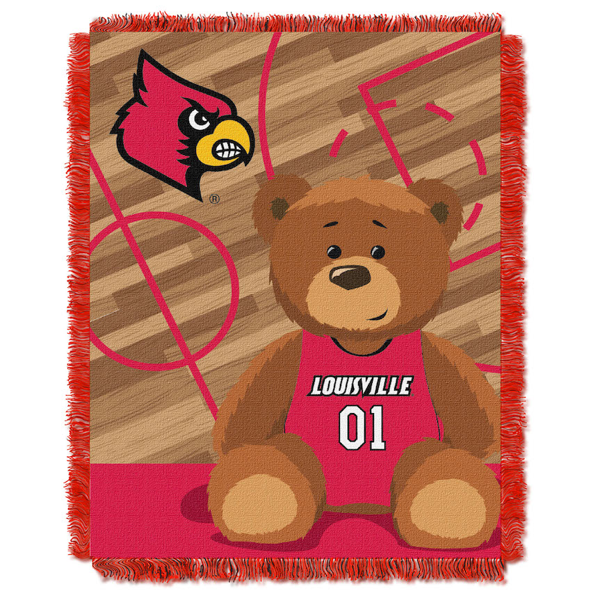 Louisville Cardinals Woven Baby Blanket 36 x 48