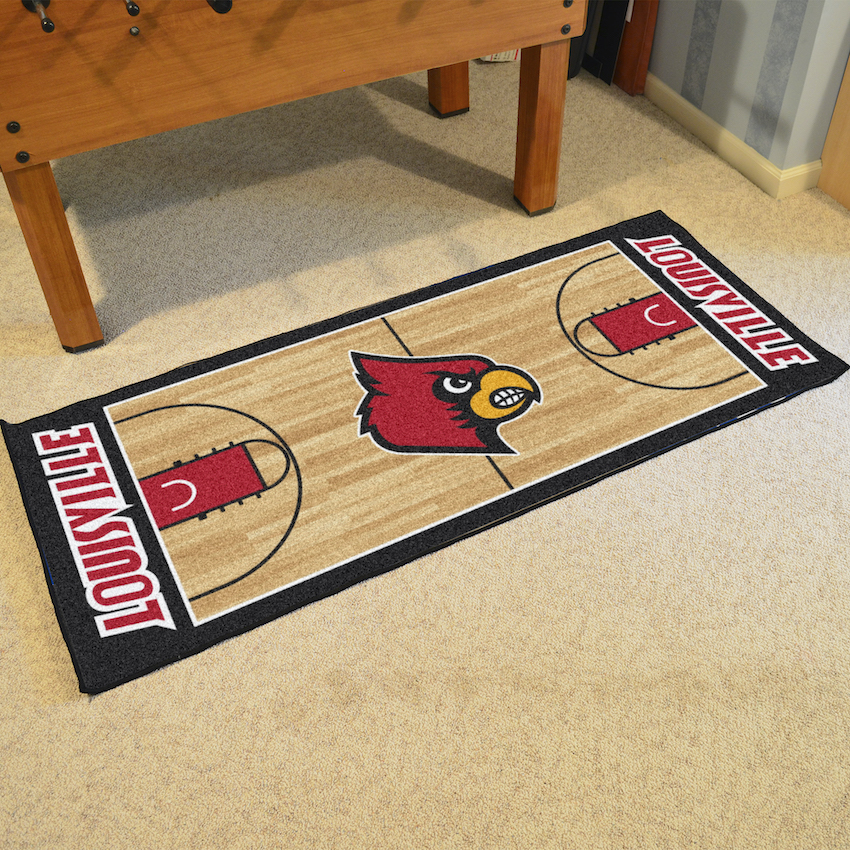 Louisville Cardinals 30 x 72 Basketball Court Carpet Runner