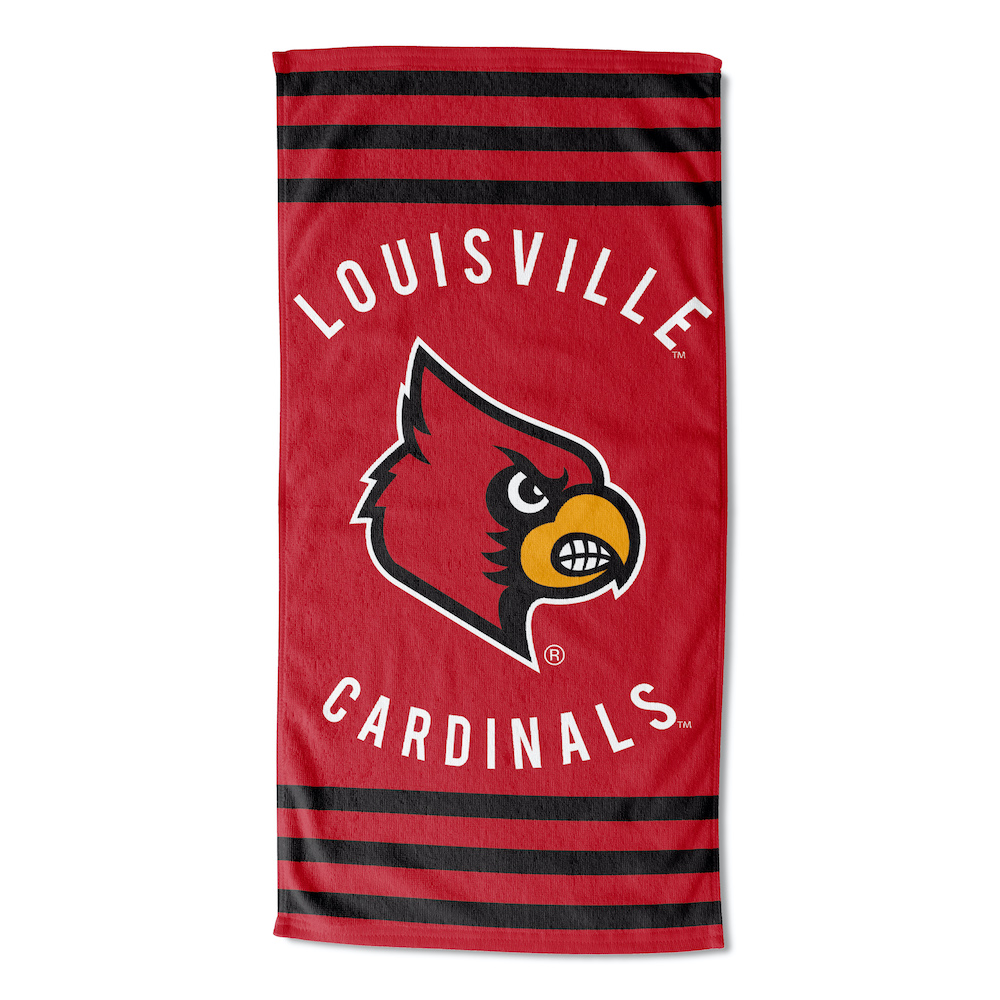 Louisville Cardinals Beach Towel