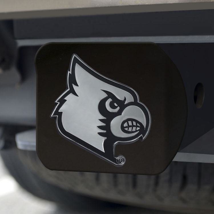 Louisville Cardinals BLACK Trailer Hitch Cover