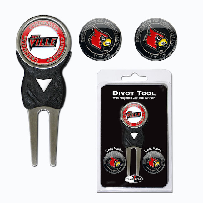 Louisville Cardinals 3 Marker Signature Divot Tool Pack