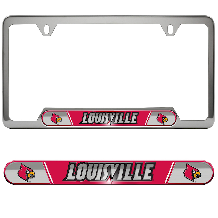 Louisville Cardinals Embossed License Plate Frame