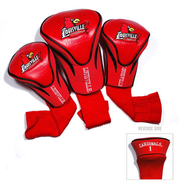 Louisville Cardinals 3 Pack Contour Headcovers