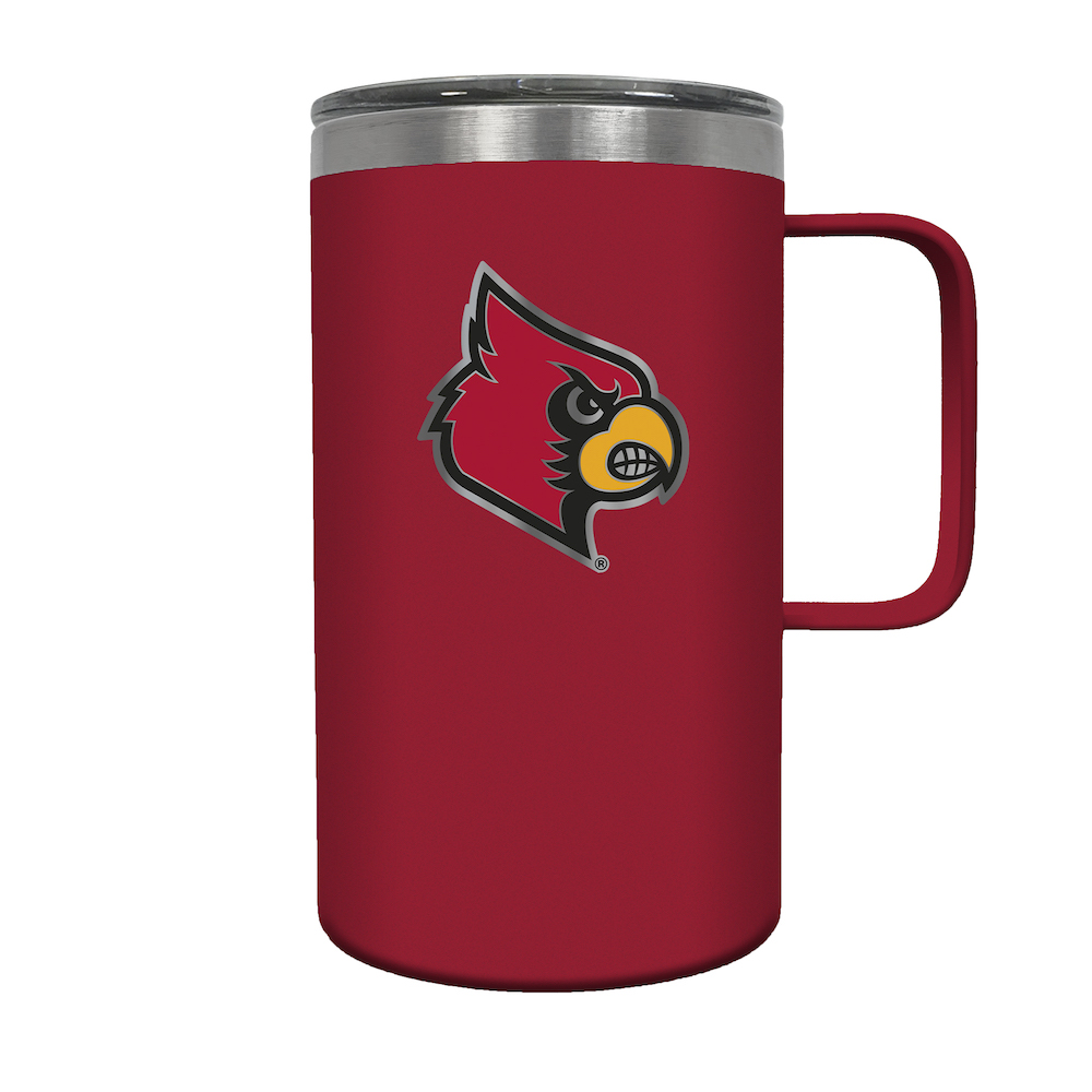 Louisville Cardinals 18 oz HUSTLE Travel Mug - Team Color