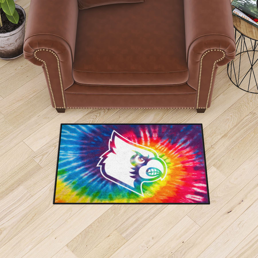 Louisville Cardinals TIE-DIE 20 x 30 Starter Floor Mat