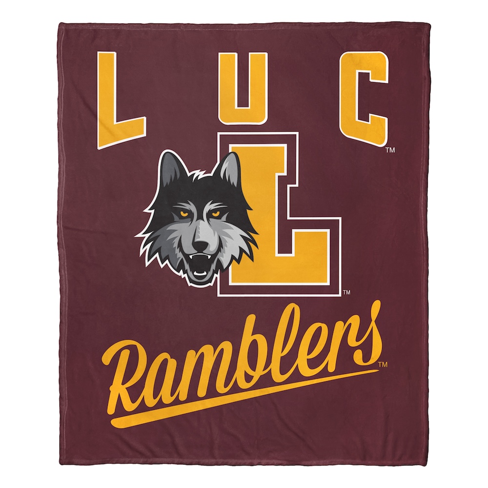 Loyola Chicago Ramblers ALUMNI Silk Touch Throw Blanket 50 x 60 inch
