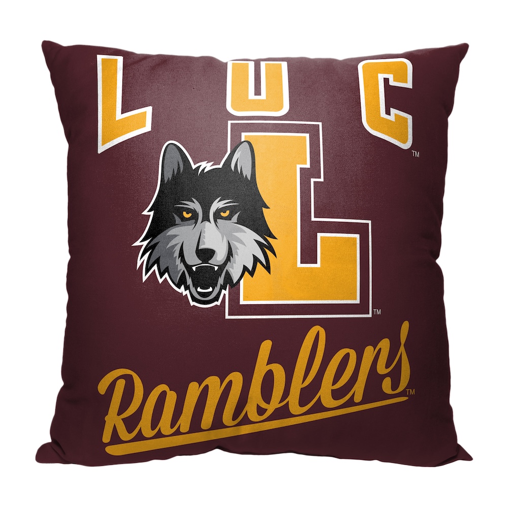 Loyola Chicago Ramblers ALUMNI Decorative Throw Pillow 18 x 18 inch