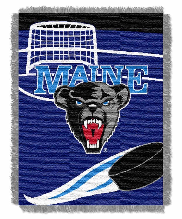 Maine Black Bears Woven Baby Blanket 36 x 48