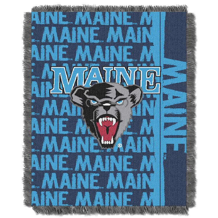 Maine Black Bears Double Play Tapestry Blanket 48 x 60