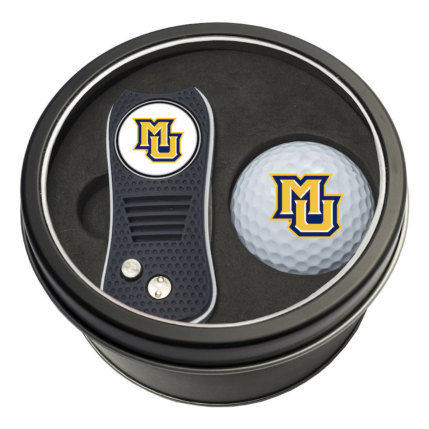 Marquette Golden Eagles Switchblade Divot Tool and Golf Ball Gift Pack