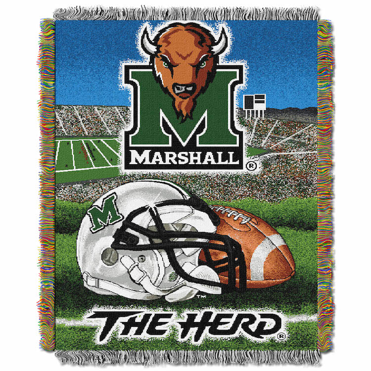 Marshall Thundering Herd Home Field Advantage Series Tapestry Blanket 48 x 60