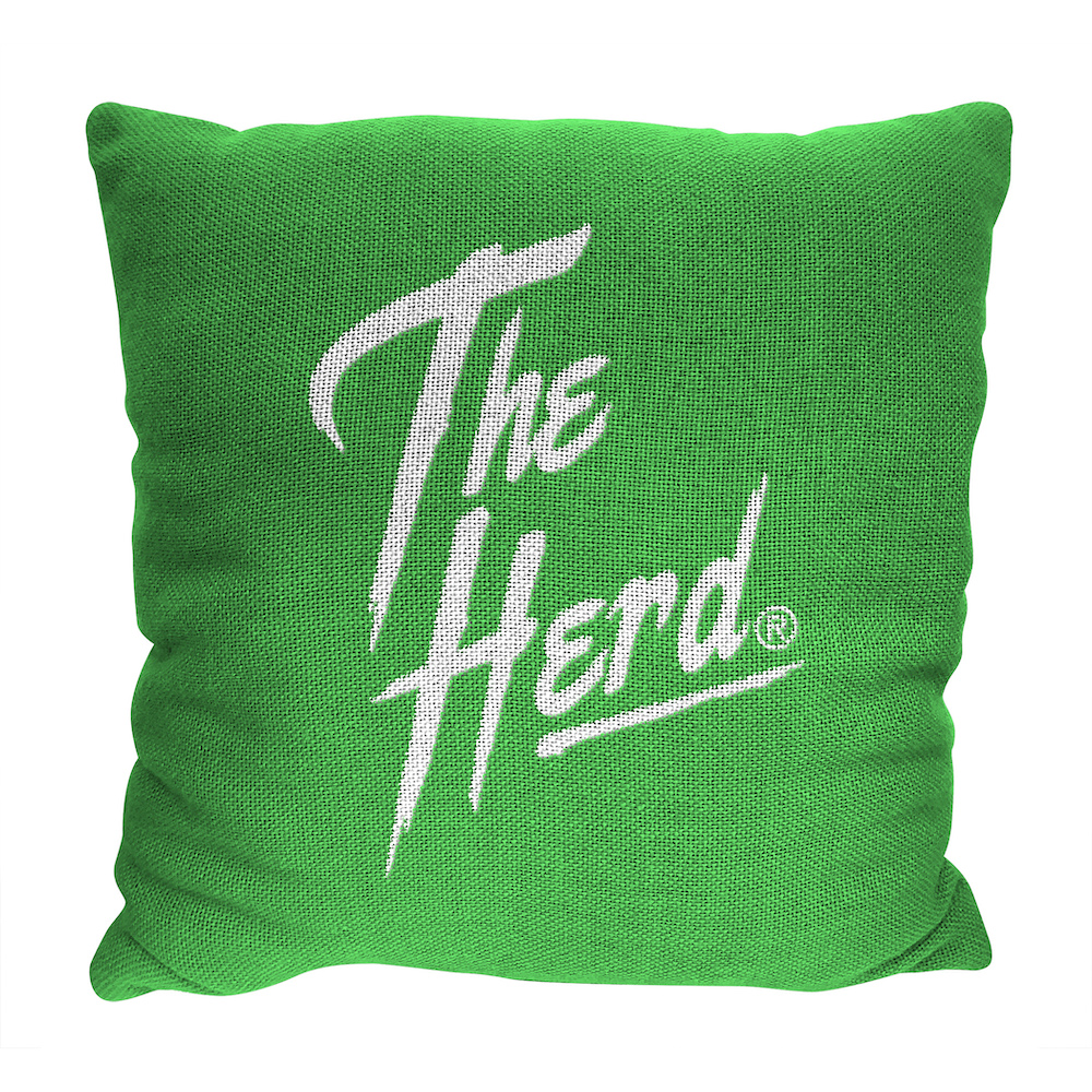 Marshall Thundering Herd Double Sided INVERT Woven Pillow