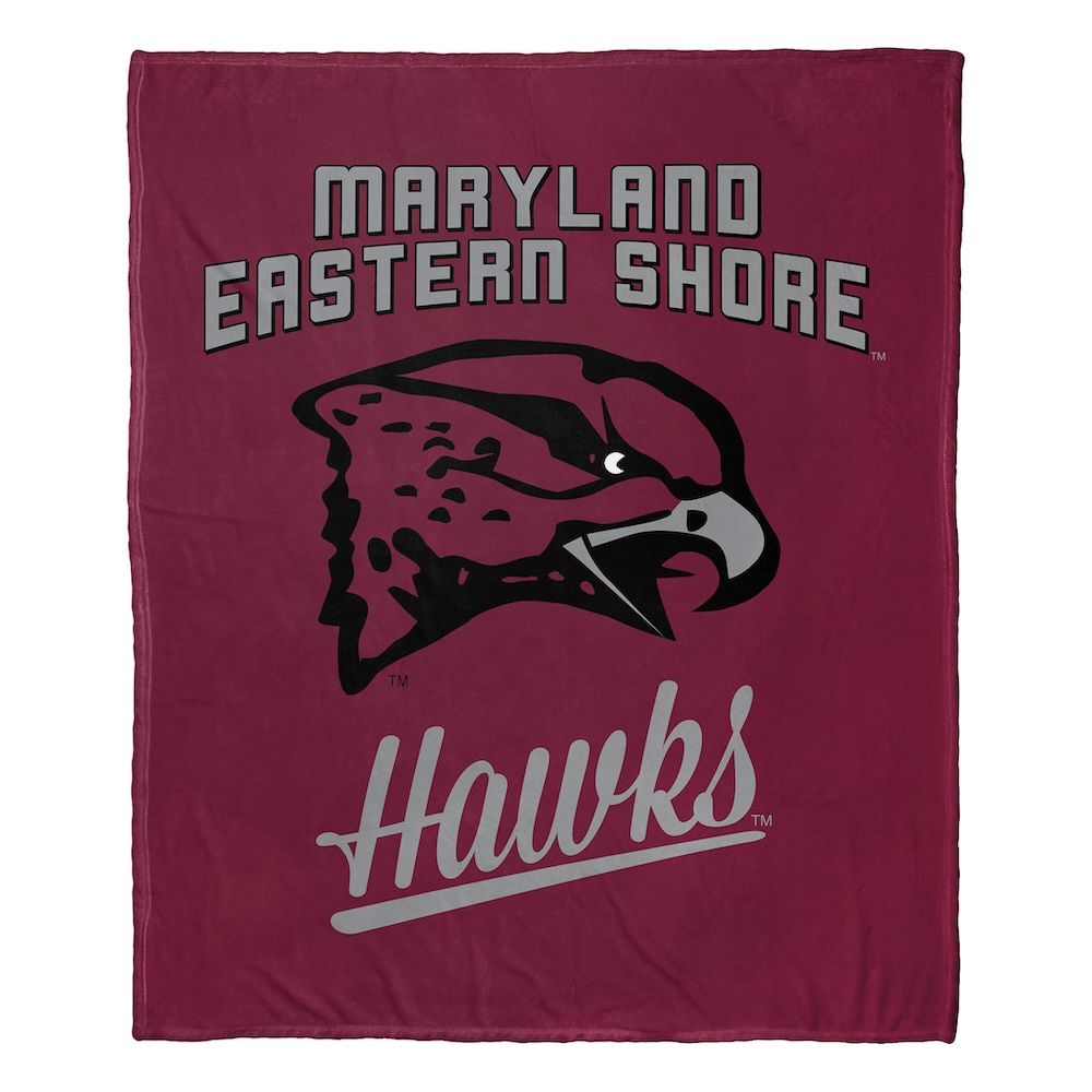 Maryland Eastern Shore Hawks ALUMNI Silk Touch Throw Blanket 50 x 60 inch