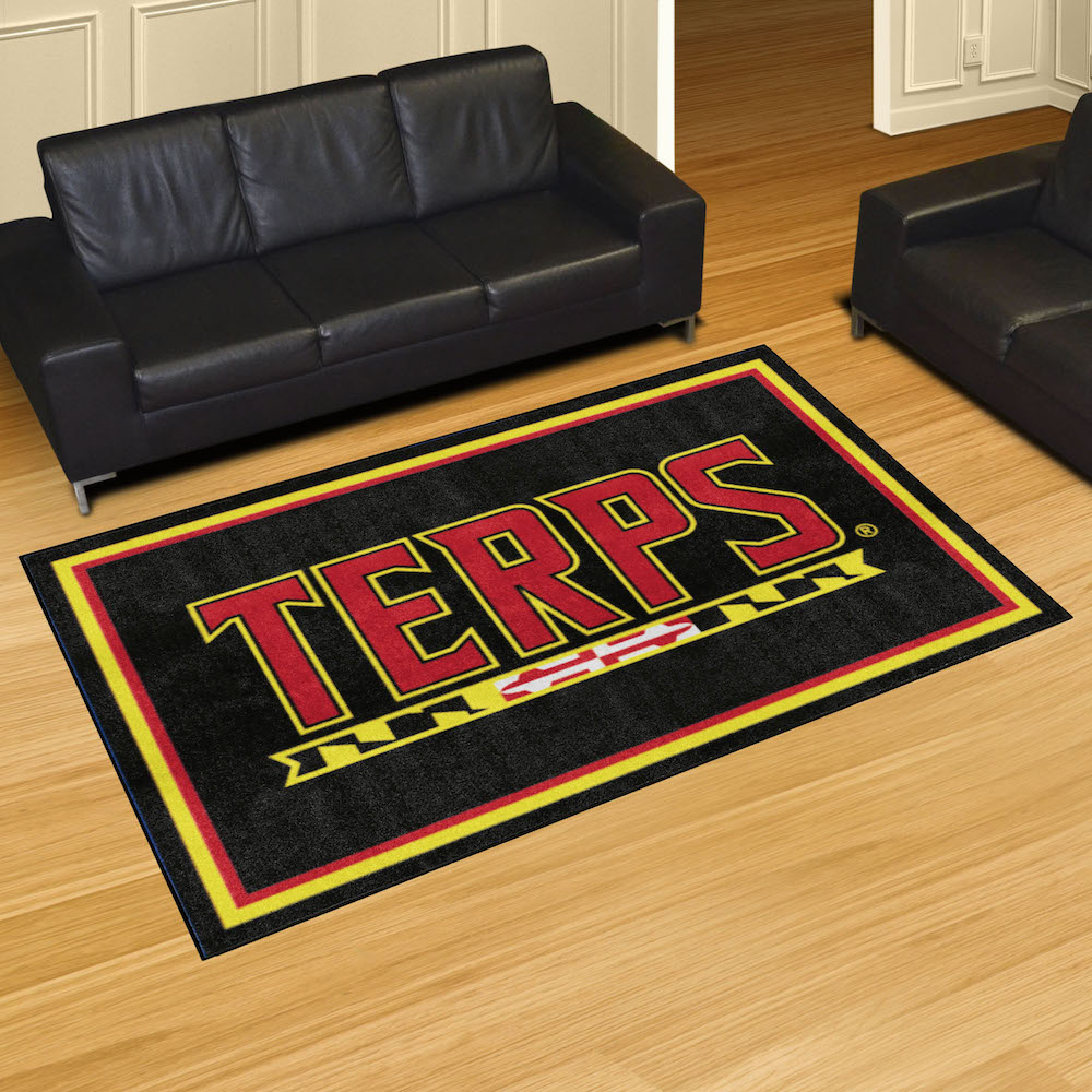 Maryland Terrapins 5x8 Area Rug - 2nd Logo