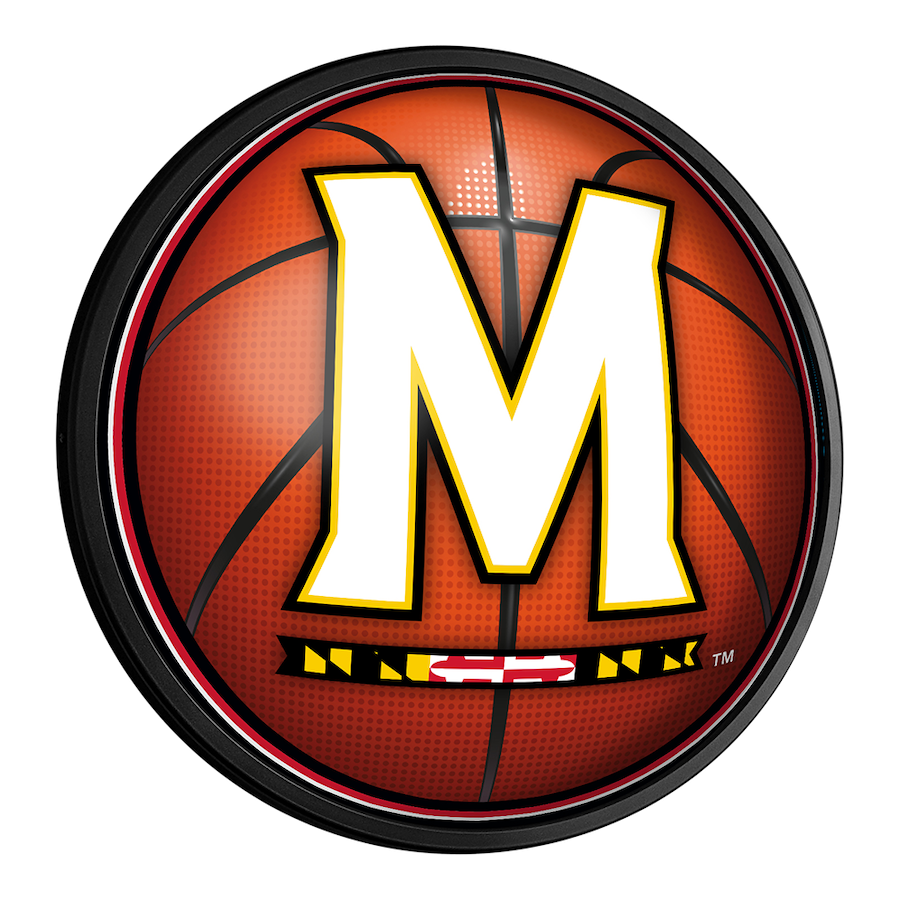 Maryland Terrapins Slimline LED Wall Sign ~ BASKETBALL