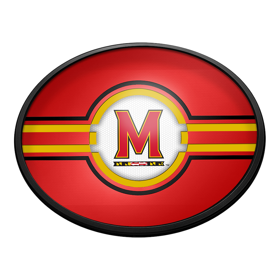 Maryland Terrapins Slimline LED Wall Sign ~ OVAL PRIMARY