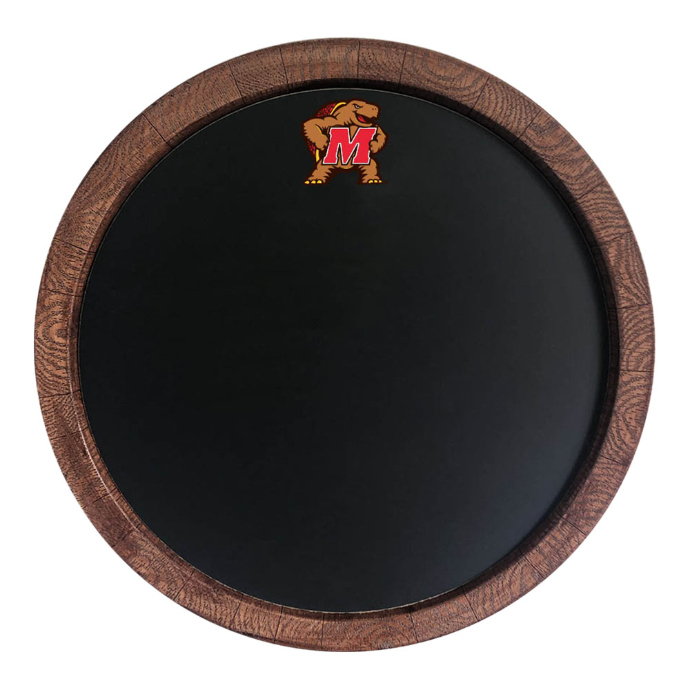 Maryland Terrapins TERAPIN Chalkboard FAUX Barrel Top Sign