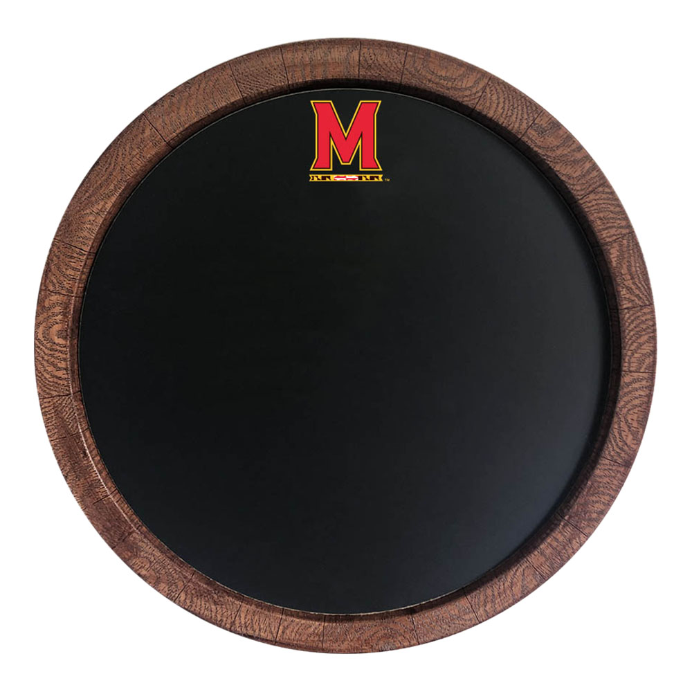 Maryland Terrapins Chalkboard FAUX Barrel Top Sign