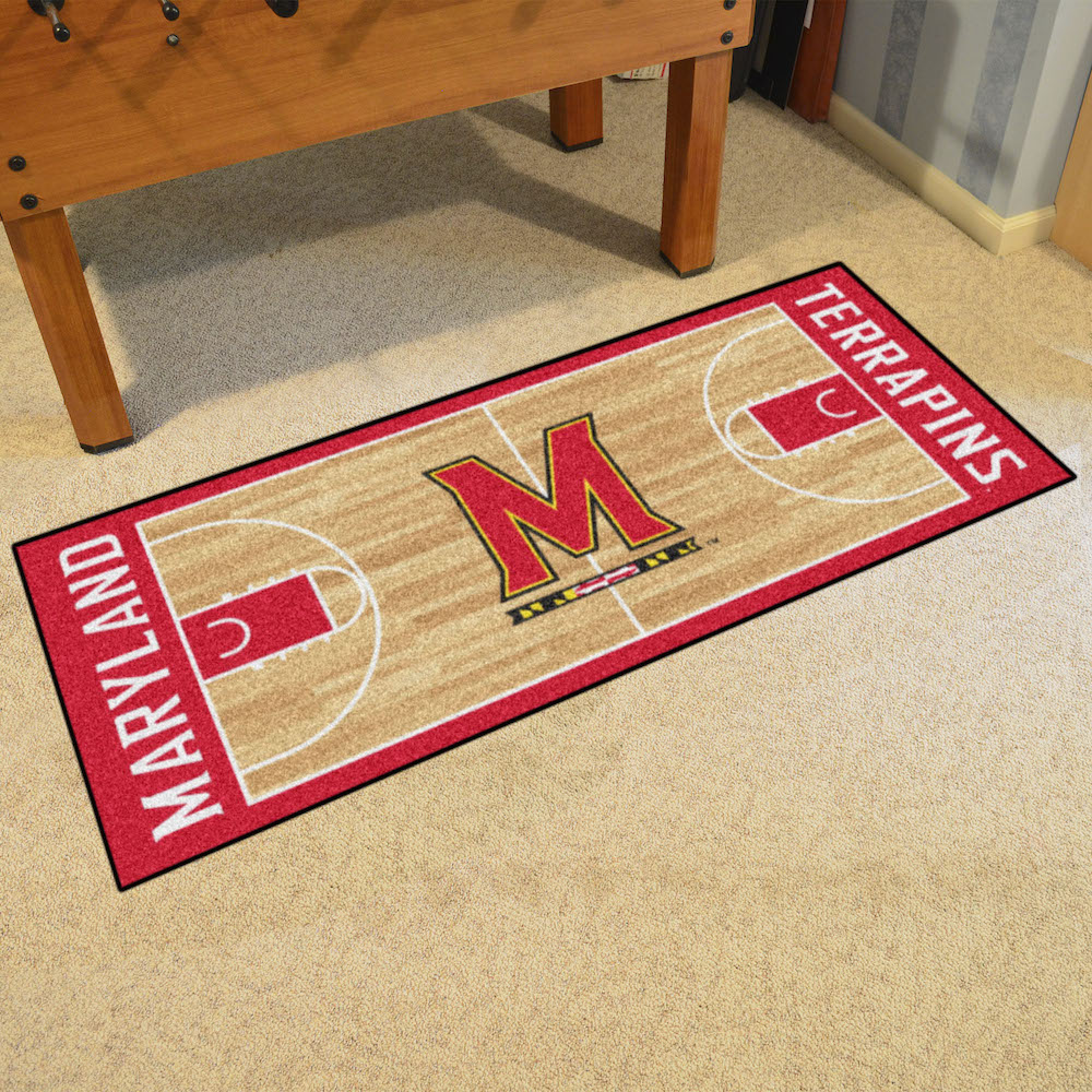 Maryland Terrapins 30 x 72 Basketball Court Carpet Runner