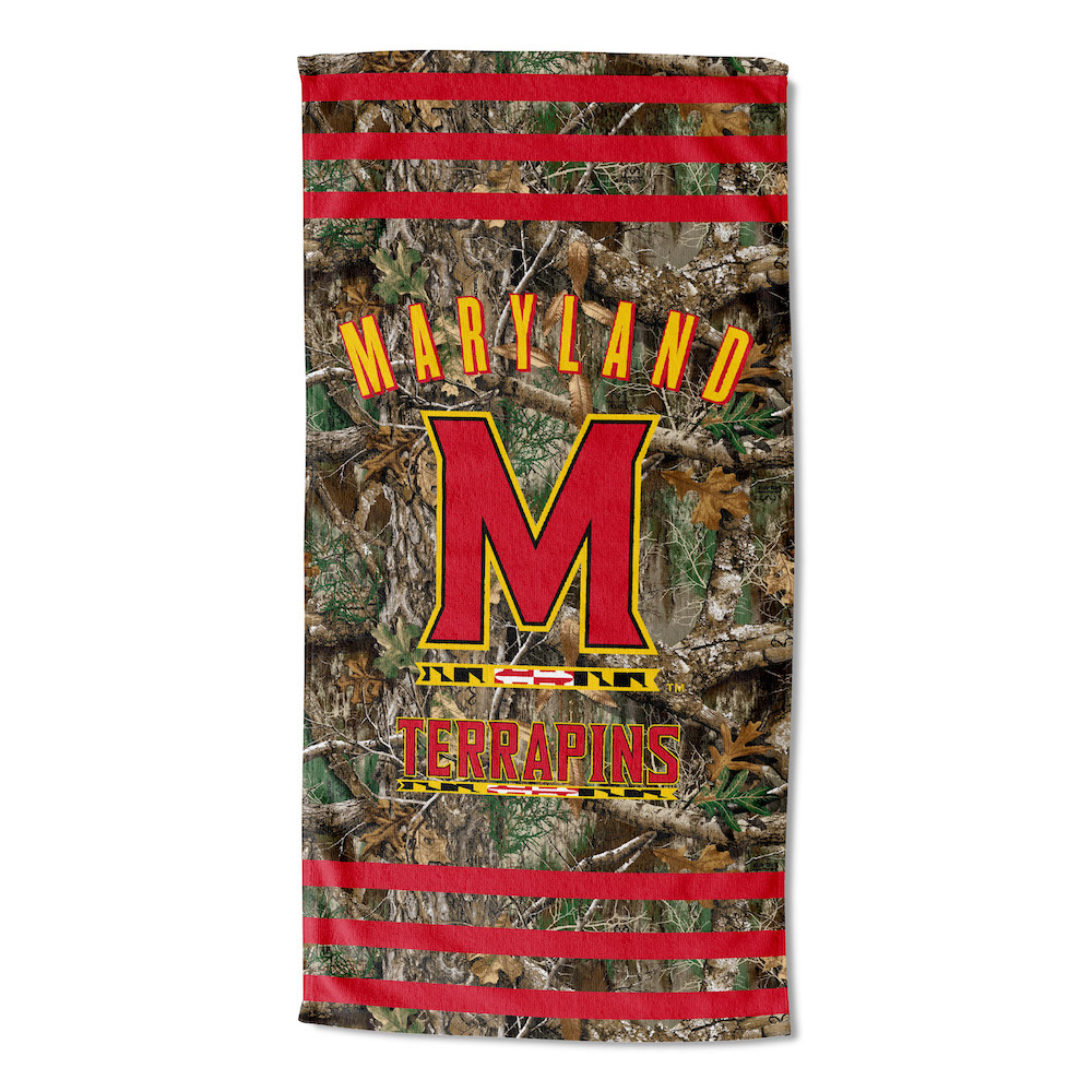 Maryland Terrapins Real Tree Camo 30x60 Beach Towel