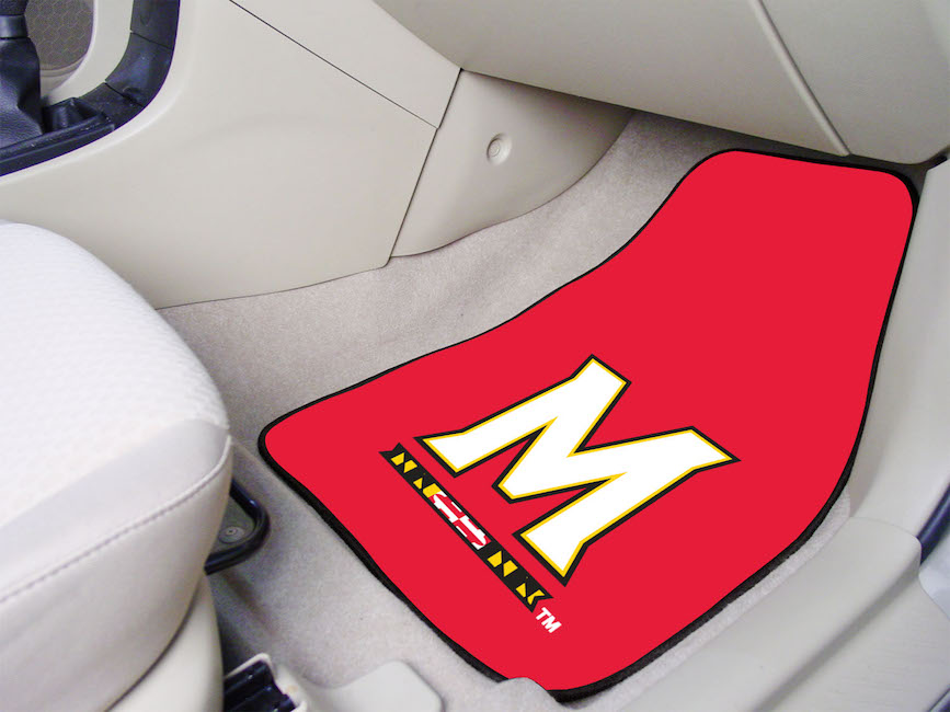 Maryland Terrapins Car Floor Mats 18 x 27 Carpeted-Pair