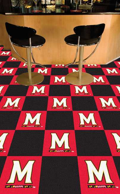 Maryland Terrapins Carpet Tiles 18x18 in.