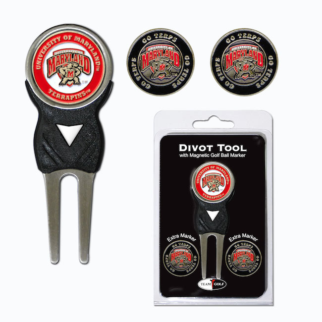 Maryland Terrapins 3 Marker Signature Divot Tool Pack